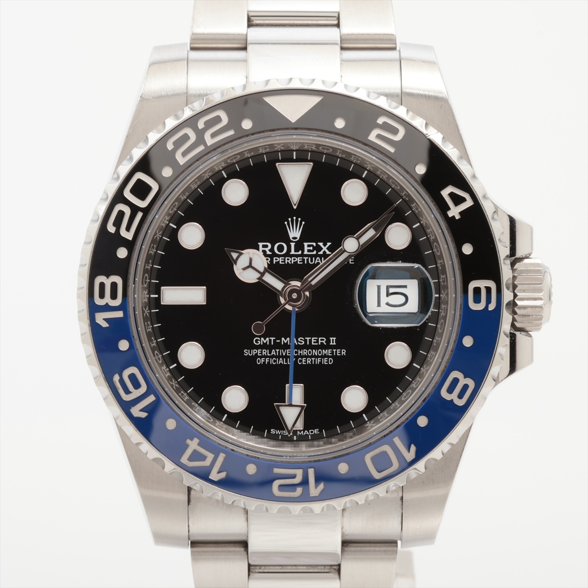 ロレックス GMTマスターⅡ 116710BLNR SS SS AT 黒文字盤 あまりごま1