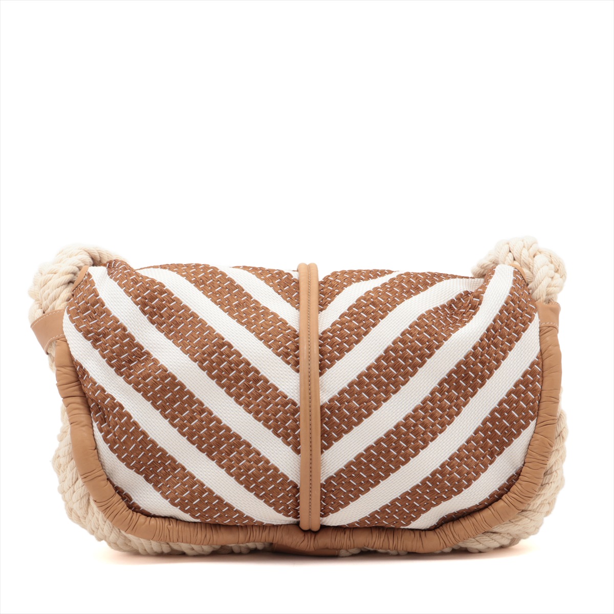 LOEWE - ロエベ アナグラム ラフィア ショルダーバッグ グリーン