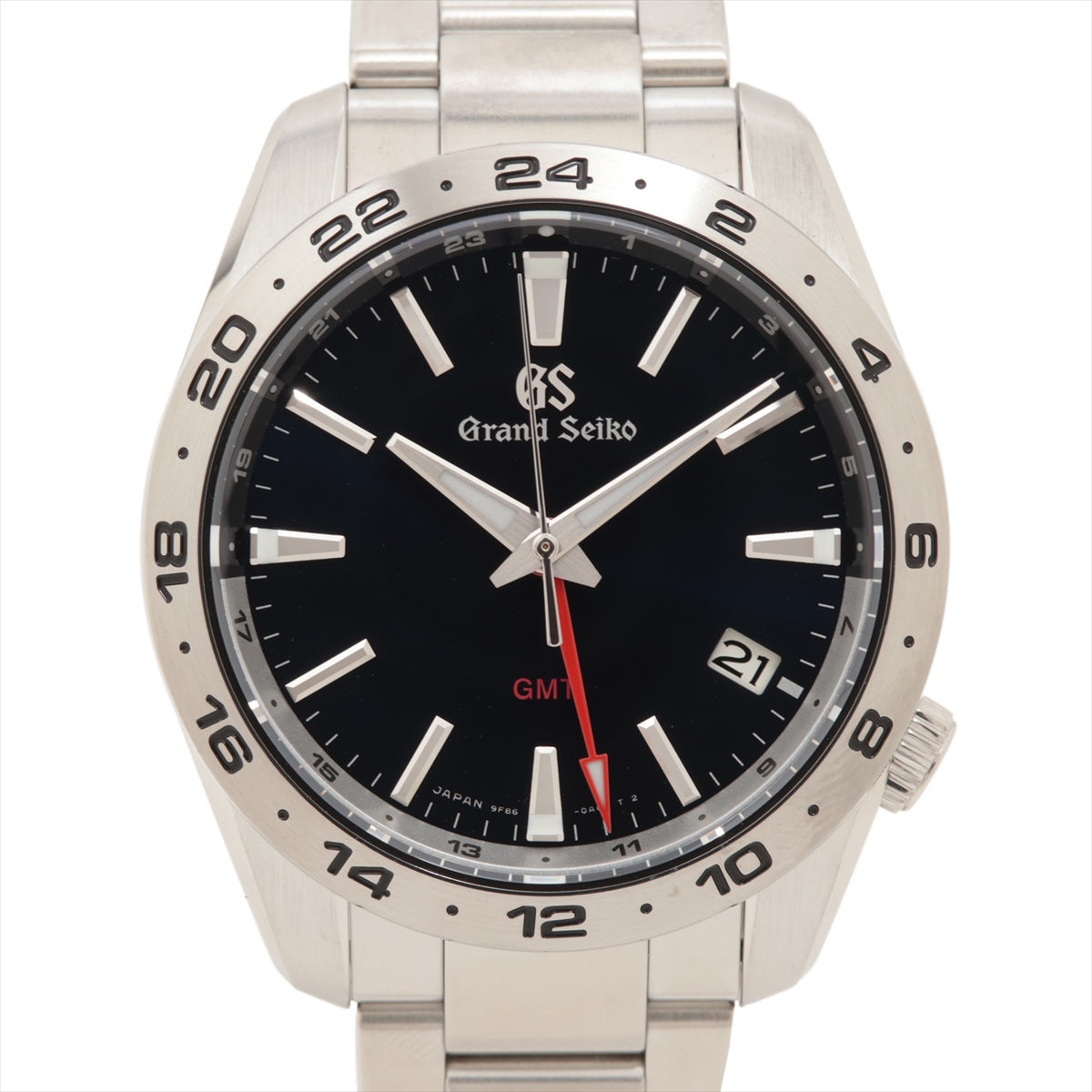 グランドセイコー 9F クオーツ GMT SBGN021 メンズ メタルバンド