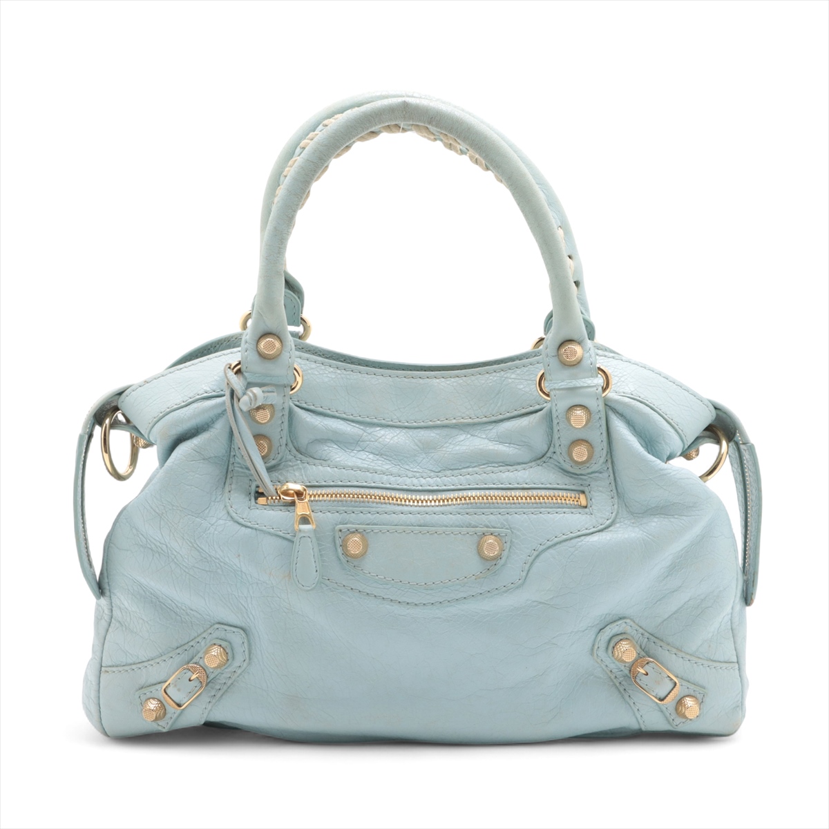 美品】BALENCIAGA バレンシアガ ジャイアントミニシティライトブルー