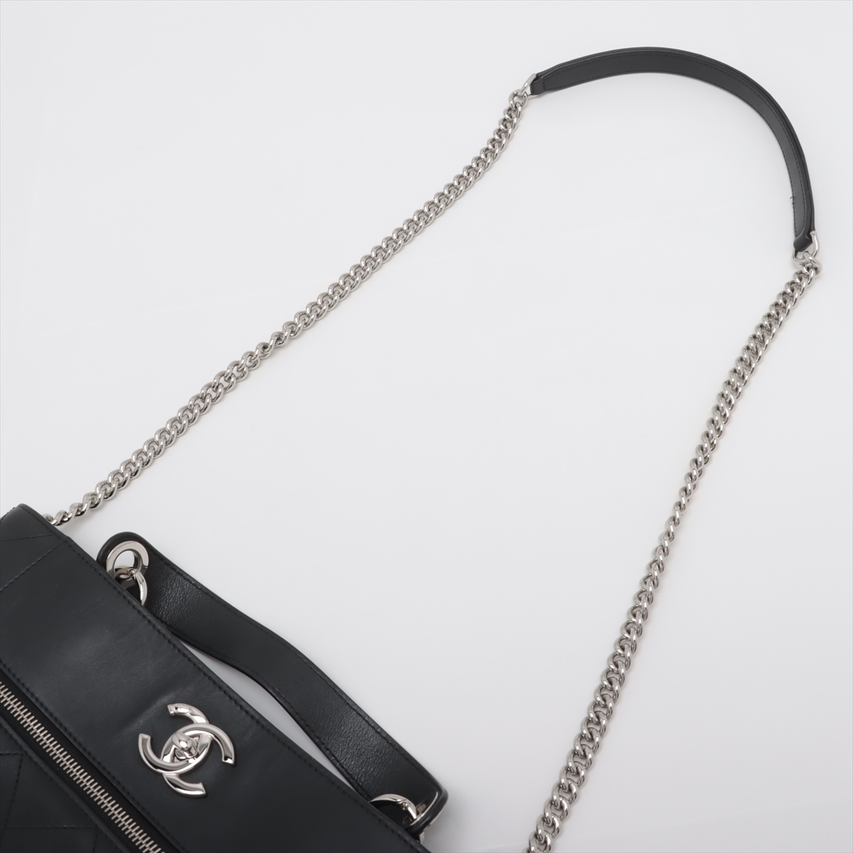 AN02 シャネル 美品 ココマークバッグチャーム シルバー金具 名入れ無料】 AN02 シルバー金具 ココマークバッグチャーム 美品