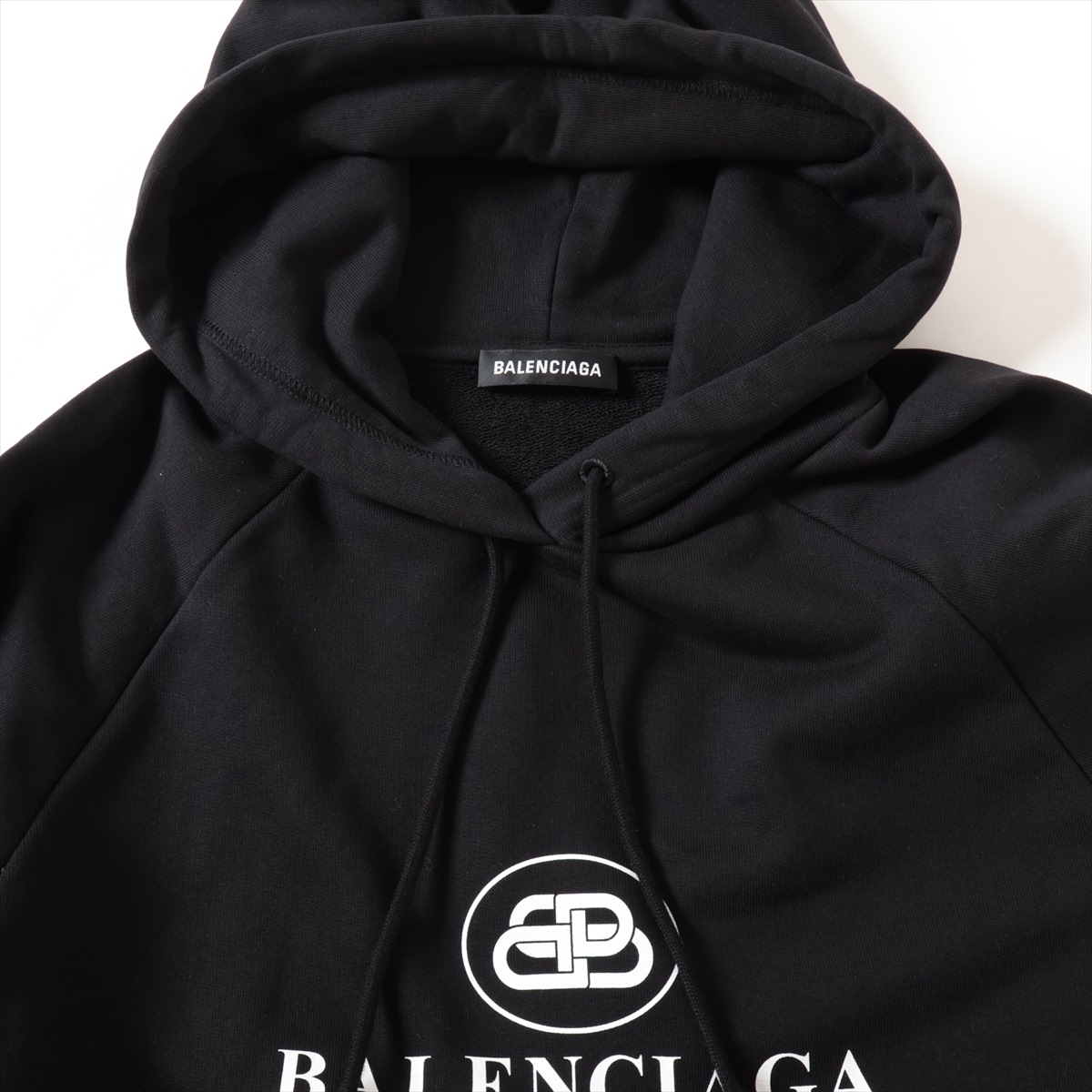 洗練された バレンシアガ フーディ BB CORP コットン ロゴ刺繍 BALENCIAGA オーバーサイズ ロゴ刺繍 コットン パーカー 人気
