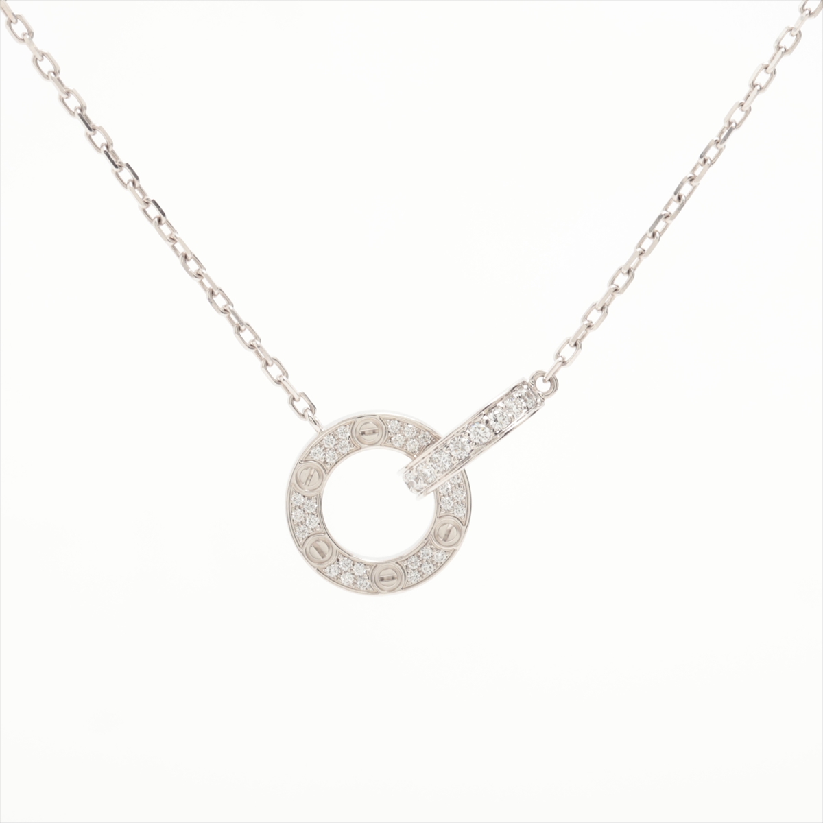 ダイヤ ネックレス 750YG 3.7g イタリア製