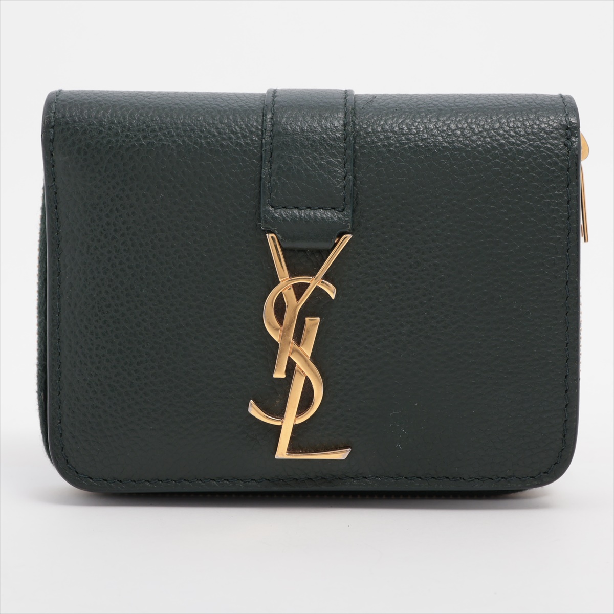 SAINT LAURENTサンローランYSLラインラージジップウォレット