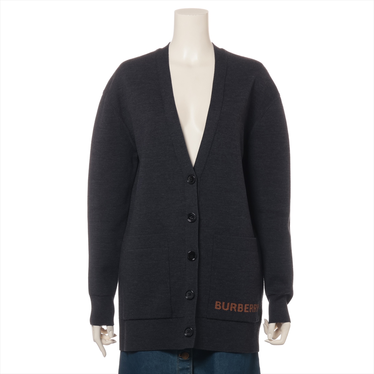 BURBERRY ストライプ カーディガン S（BURBERRY バーバリー