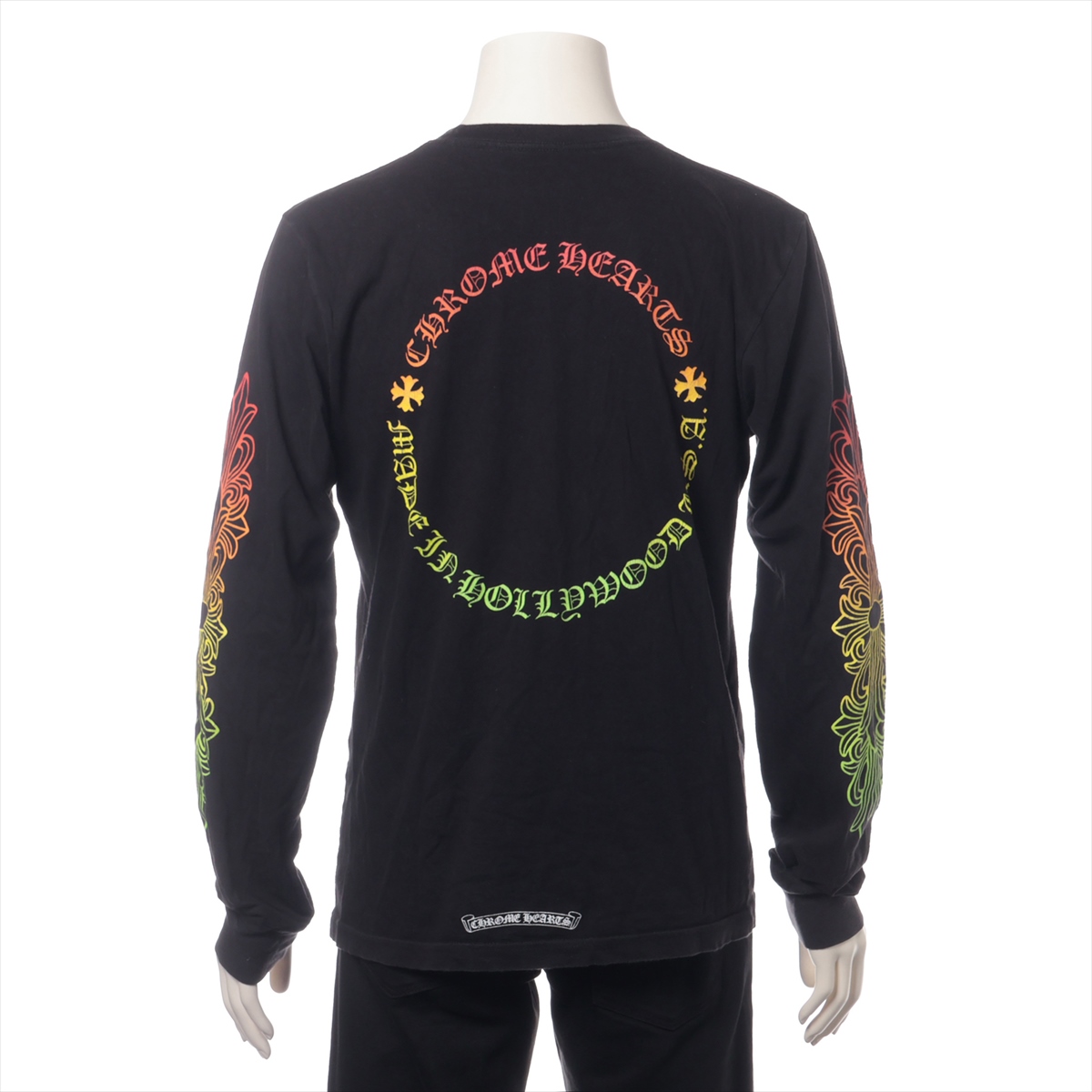 クロムハーツ ロングTシャツ コットン ブラック サイズM