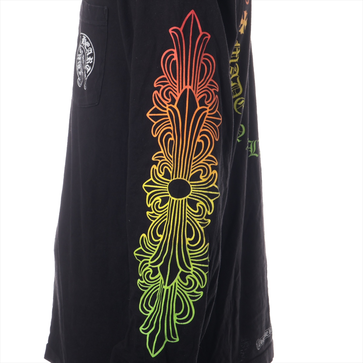 【美品】 ロングTシャツ クロムハーツ コットン サイズM ブラック トップス