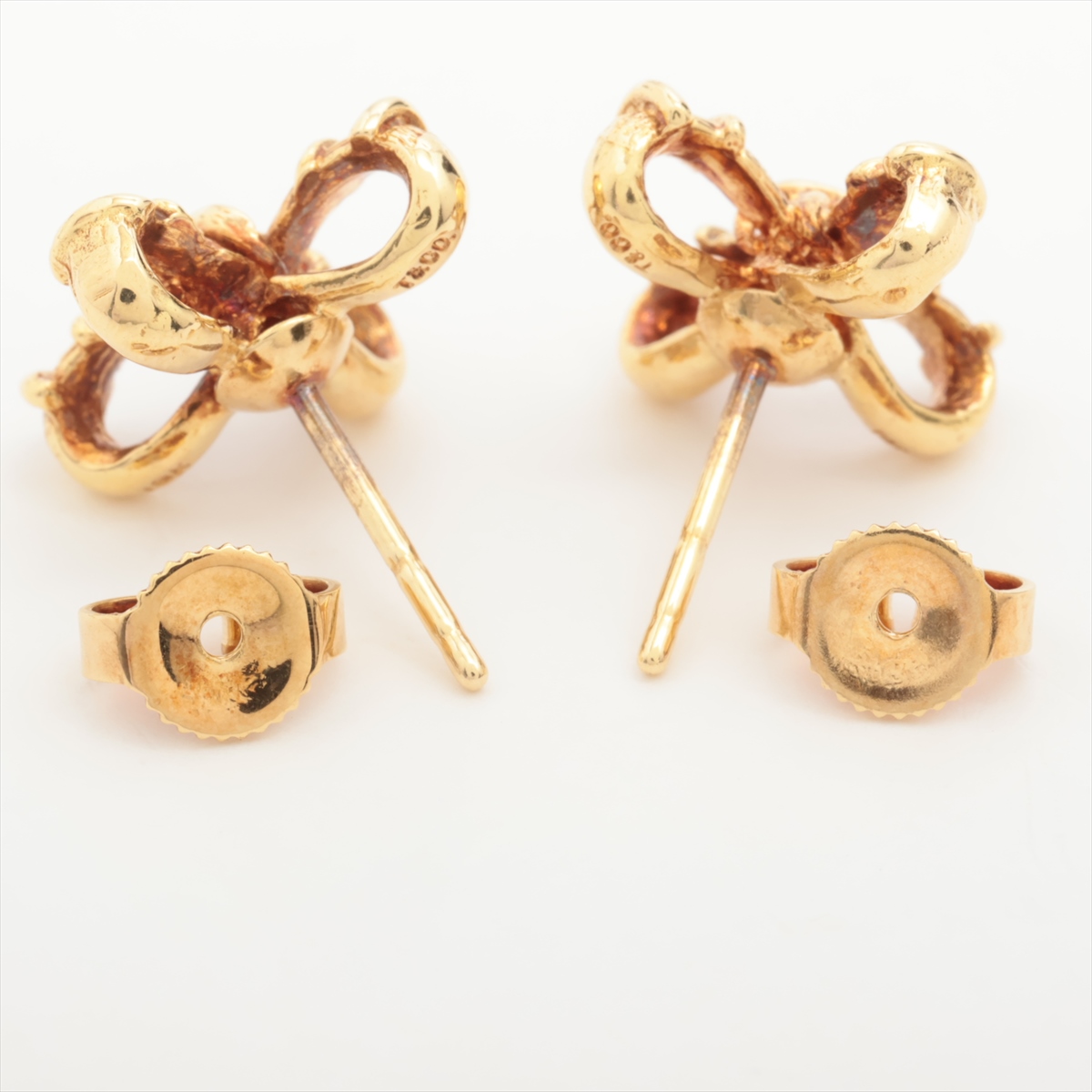 希少】TIFFANY&Co. ラブノット 小花ピアス