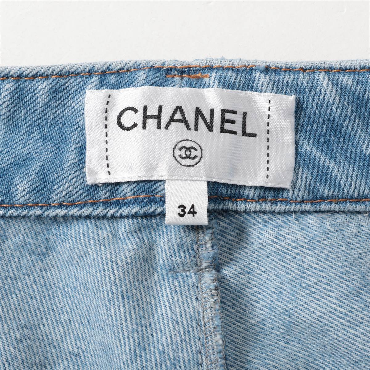 シャネル　CHANEL デニムパンツ　34 2025新作　即完売品　人気カラー シャネル(CHANEL)シャネル デニム パンツ デニムパンツ 衣料品