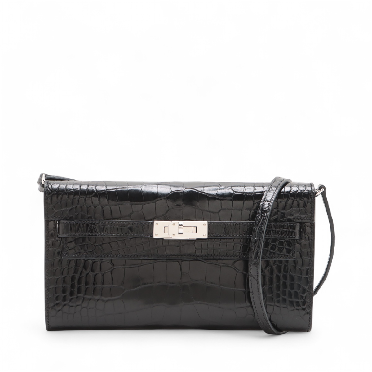 Kelly 【美品】HERMES／エルメス ケリー25 クロコダイル