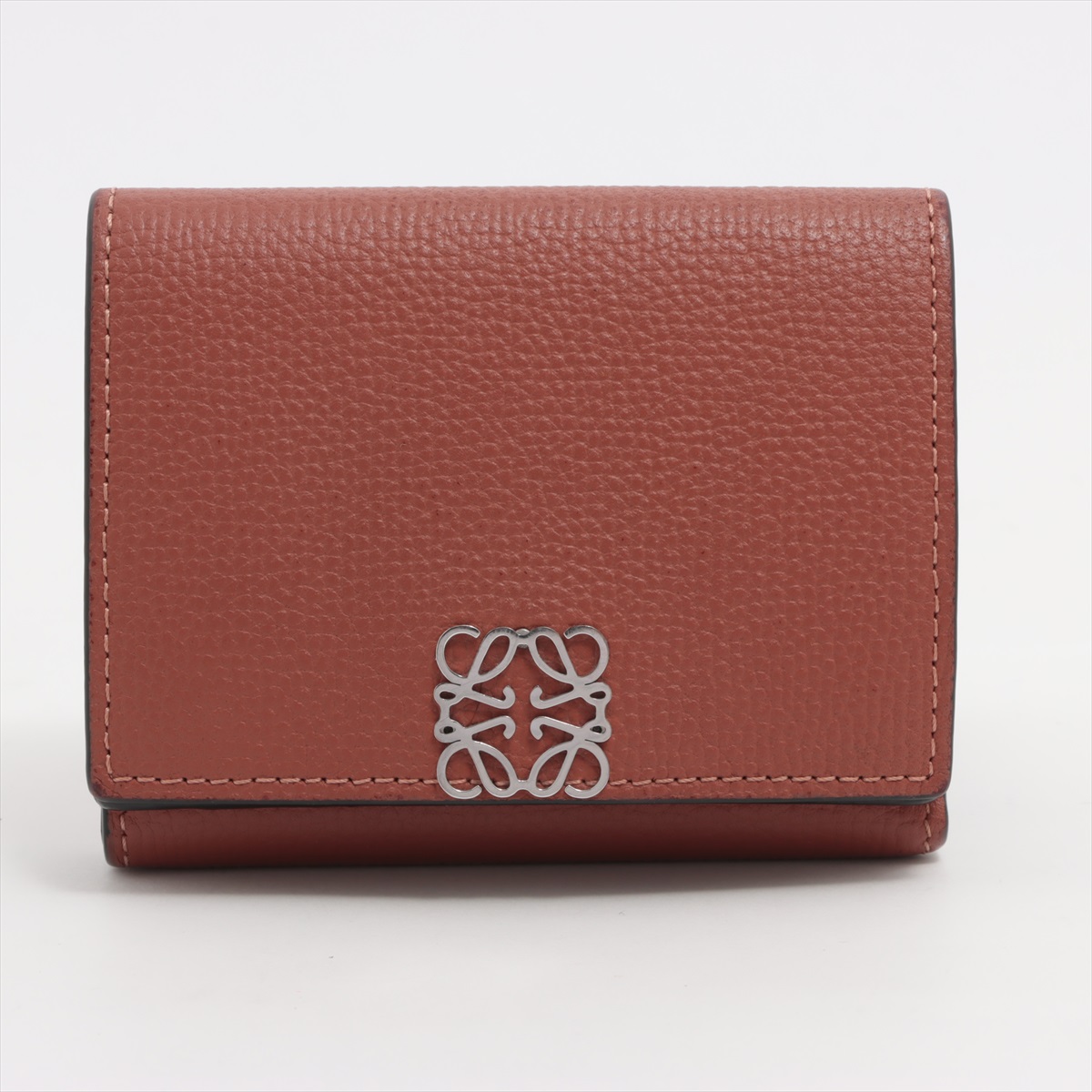 【美品】ロエベ アナグラム トライフォールドウォレット 三つ折り財布 LOEWE アナグラム トライフォールド ウォレット 三つ折り