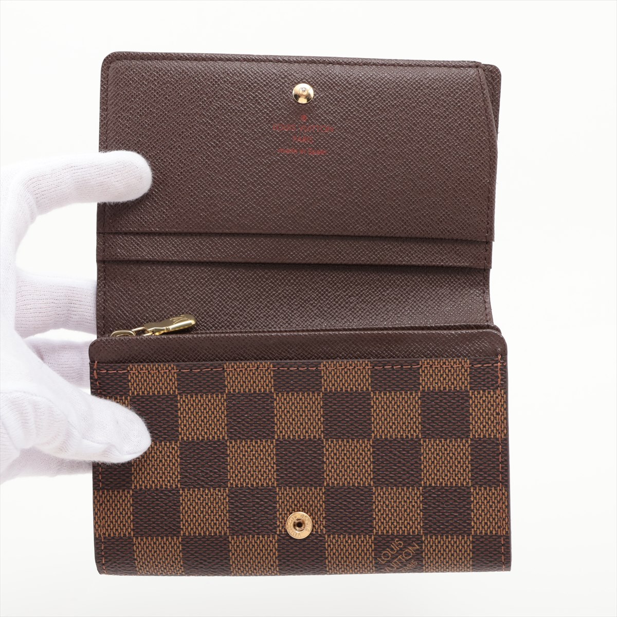 LOUIS VUITTON ルイヴィトン ダミエ エベヌ 財布 N61668 CA1012