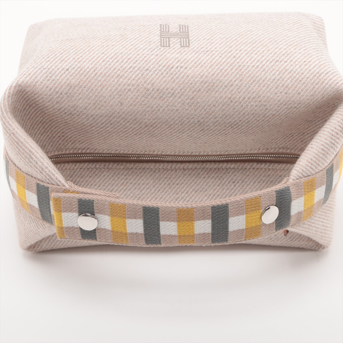 美品‼️HERMES ブリッドアブラック　GM ベージュ HERMES】ブリッドアブラック GM サイズ ポーチ (HERMES