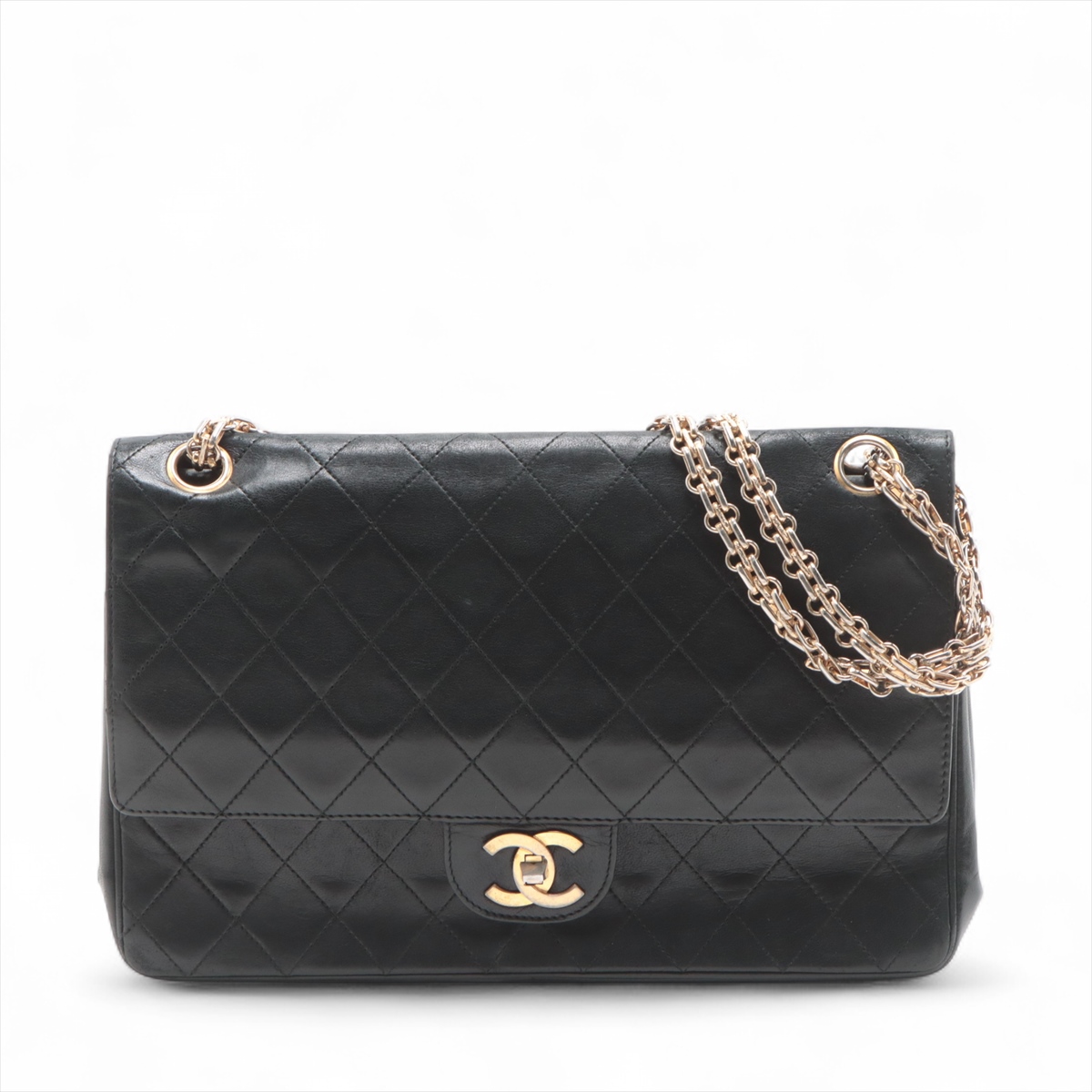 CHANEL シャネル マトラッセ ダブルフラップ 1番台 シールあり シャネル マトラッセ25 キャビアスキン ダブルフラップ ダブル