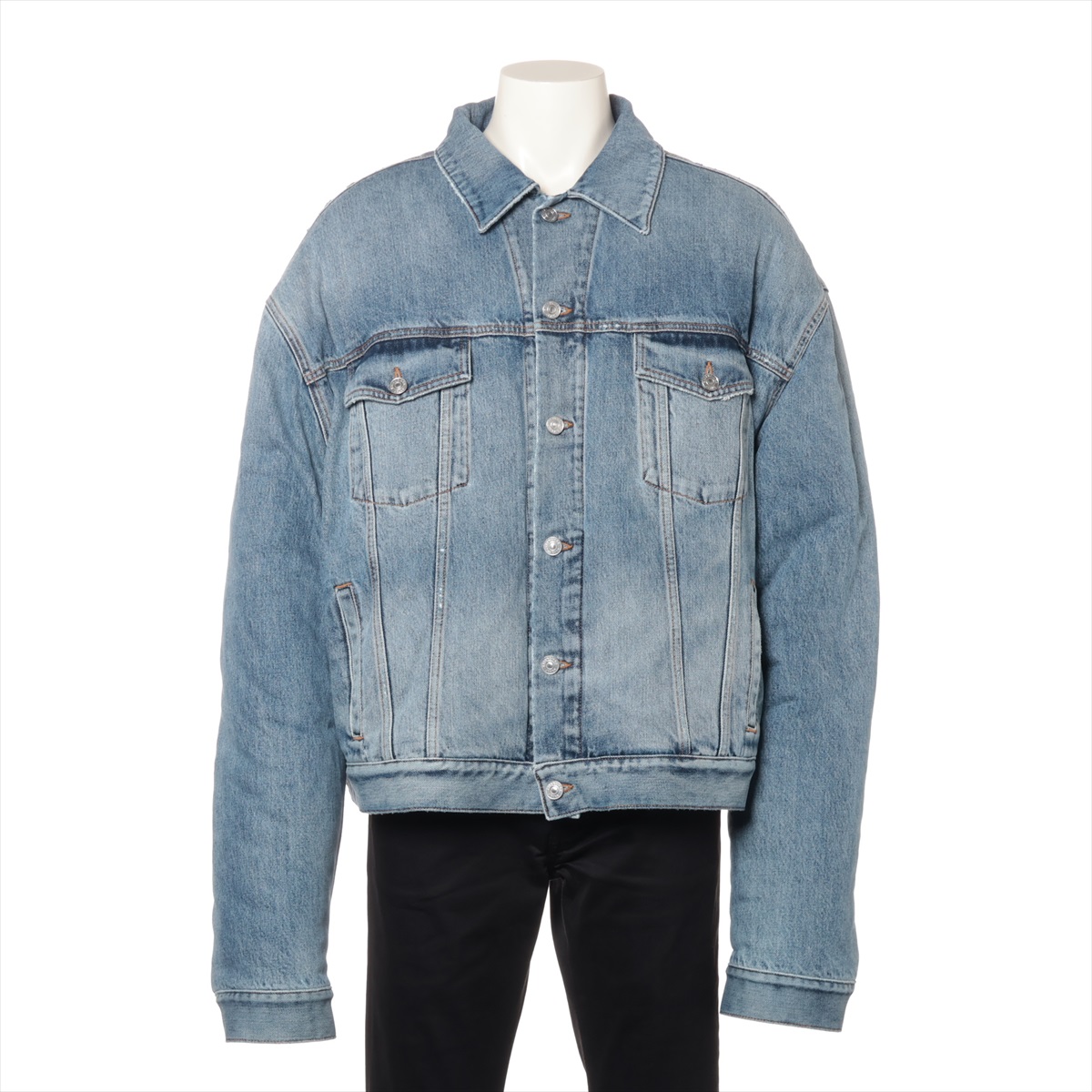 BALENCIAGA】デニムジャケット サイズ46 ブルー ジャケット