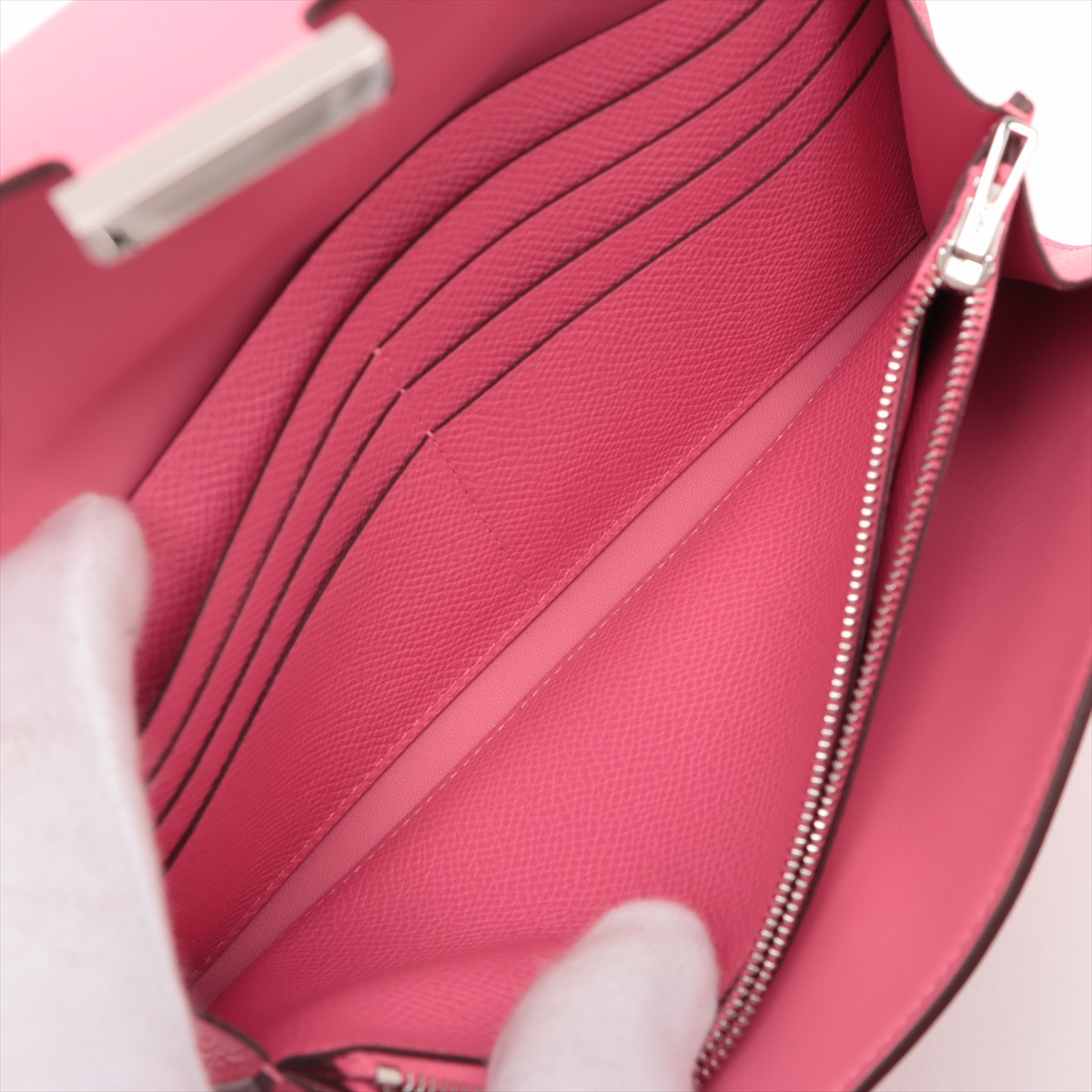 【HERMES】コンスタンスロングウォレット ローズアザレ/S金具 エルメス / HERMES コンスタンスロング トゥーゴー ショルダー