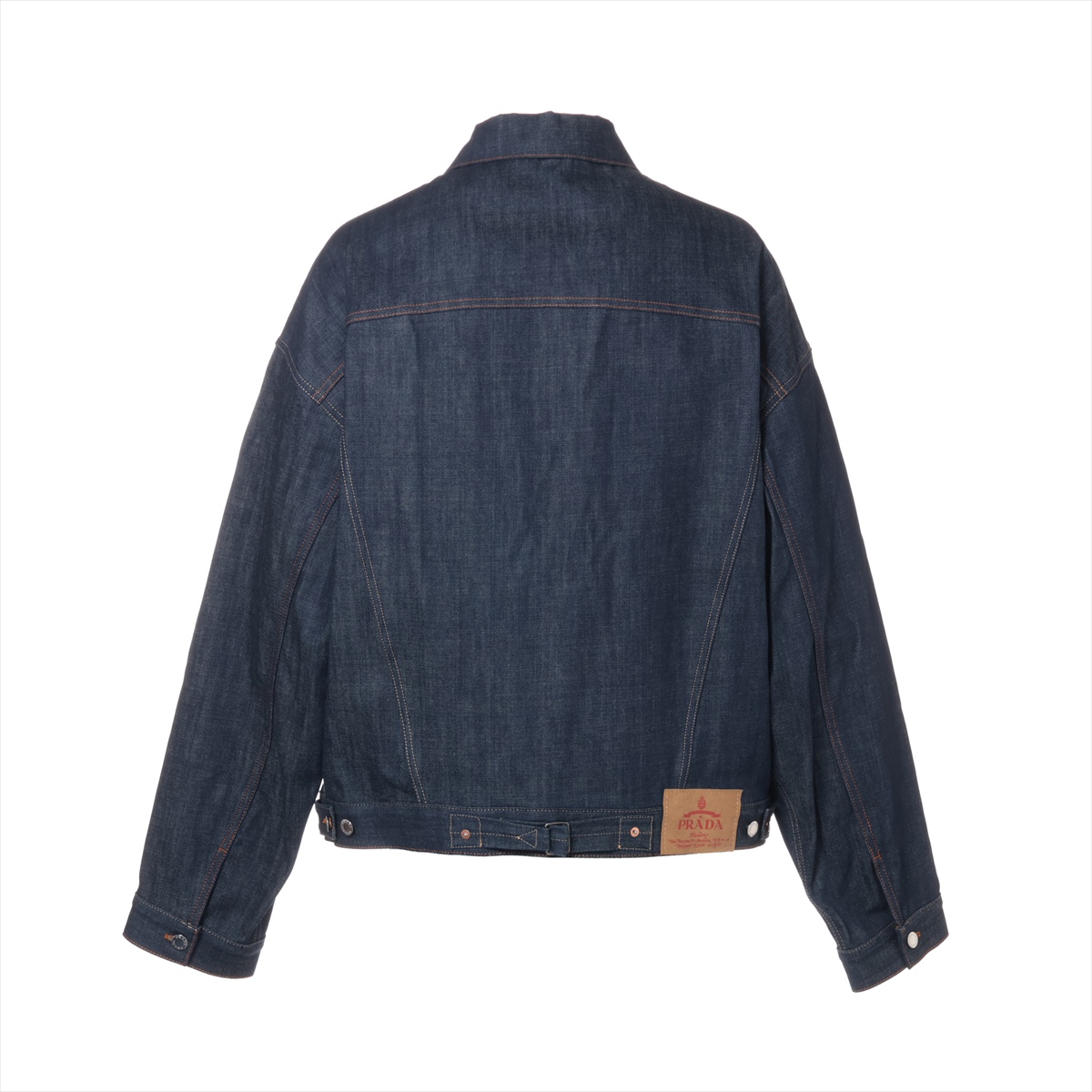 Prada Triangle logo 24 years Cotton Denim Jacket XL Men's