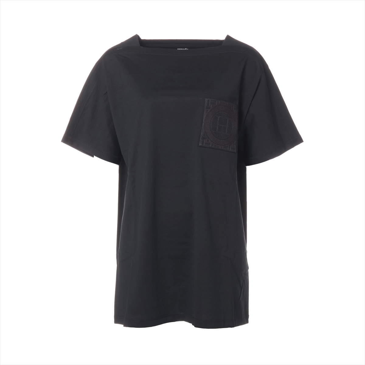 シャネル ココボタン 23AW ウール ロングTシャツ 38 レディース