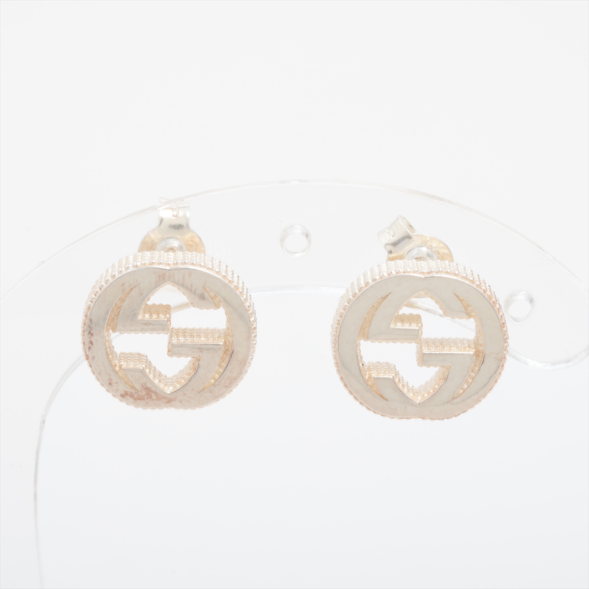 【美品】GUCCI インターロッキング ピアス両耳 GUCCI グッチ インターロッキング アラベスク ピアス 両耳