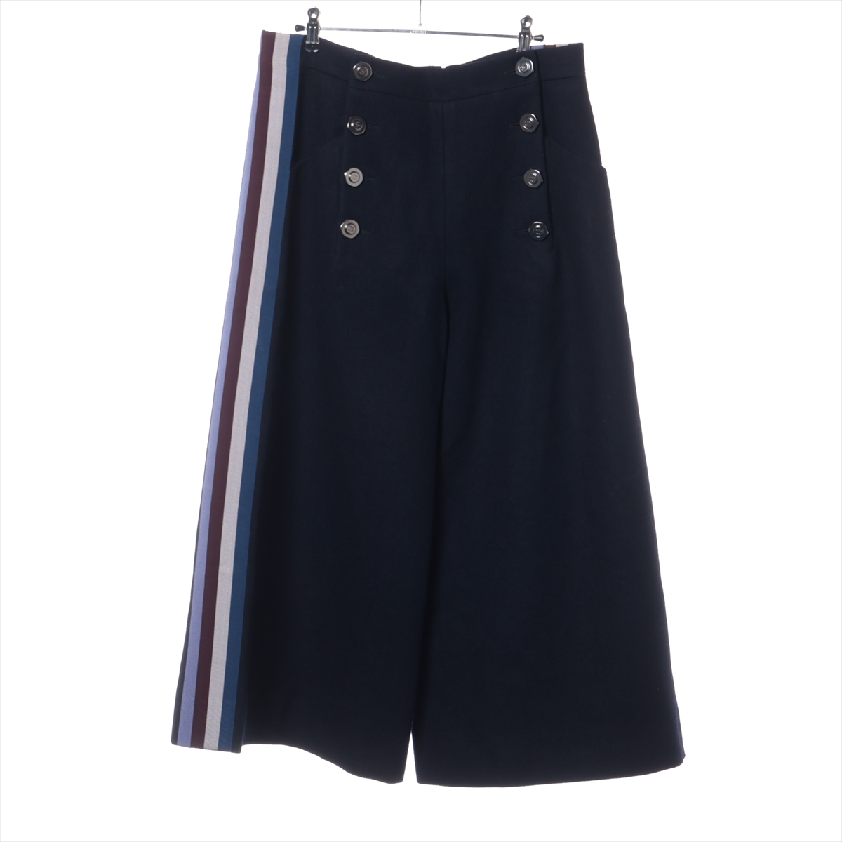シャネル コットン パンツ 42 レディース ネイビー P53371V28957