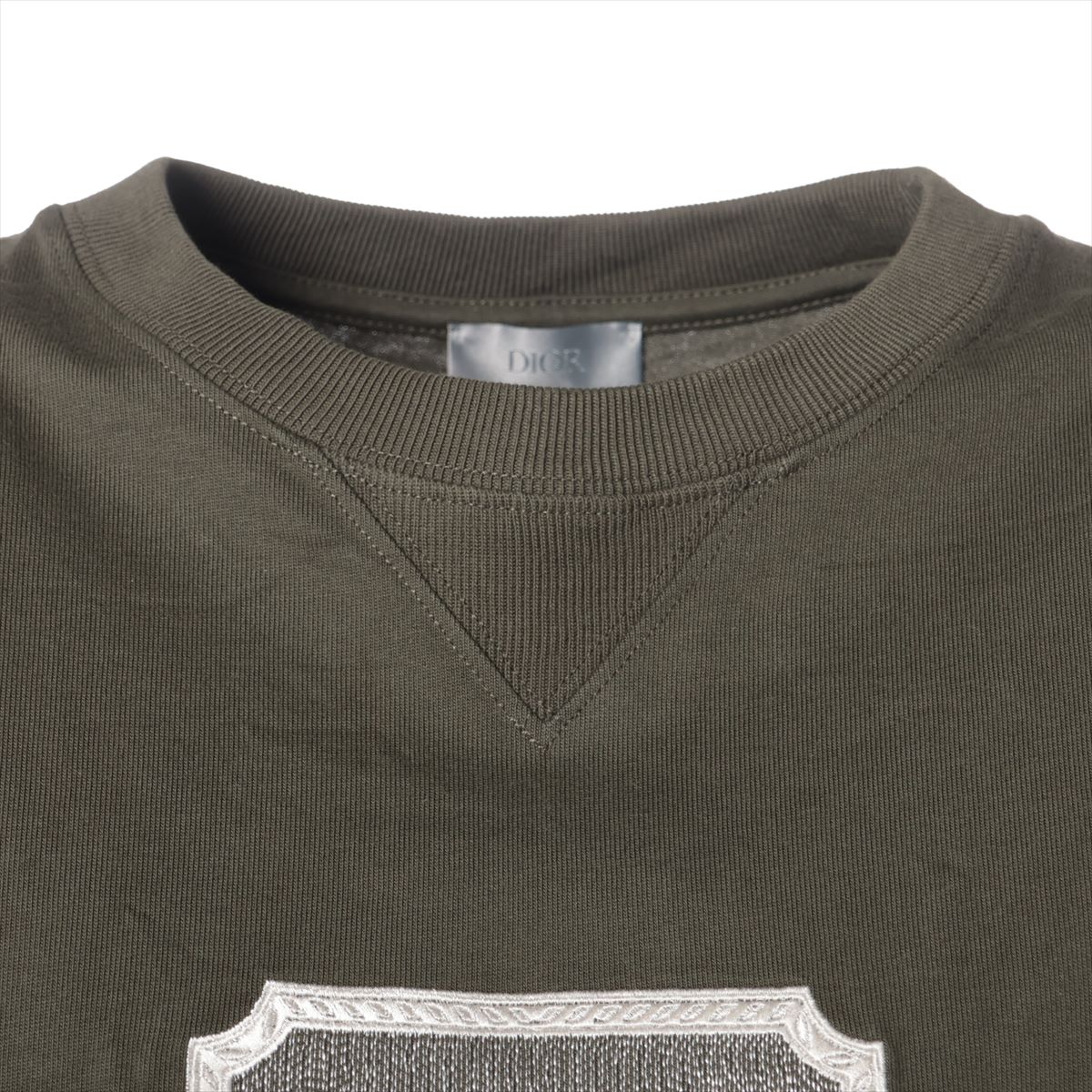Dior Cotton T-shirt L Men's Khaki 343J696C0554 | eBay