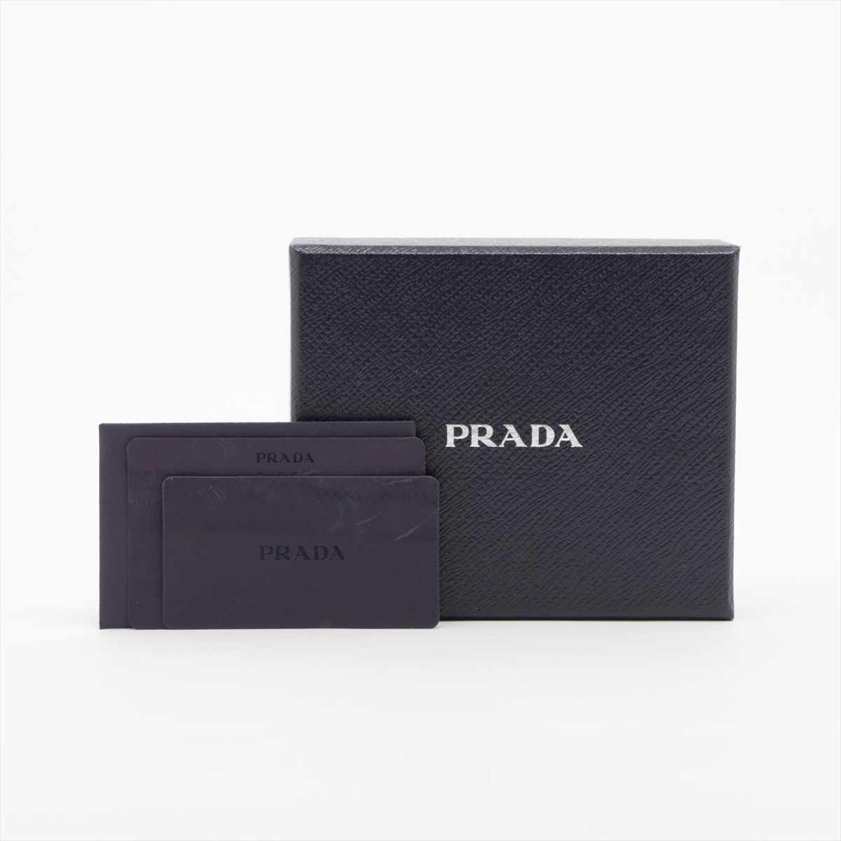 ［タイムセール］最終値下げ PRADA マネークリップ ネイビー　レザー プラダ サフィアーノ 2MN077 レザー マネークリップ ネイビー
