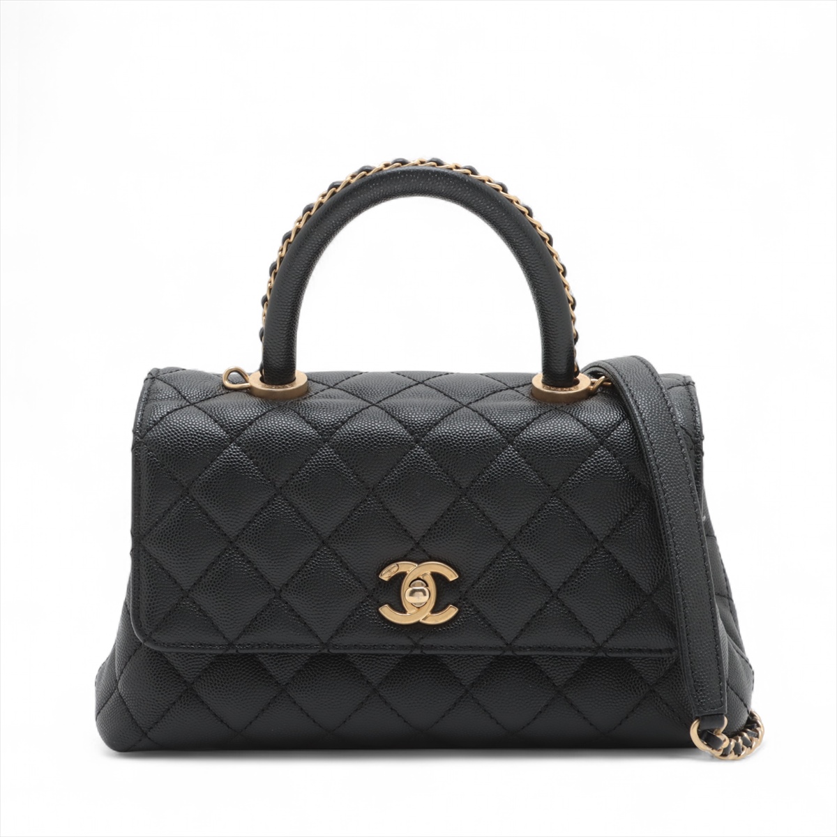 CHANEL シャネル ショルダーバッグ ココハンドル29 ブラック系