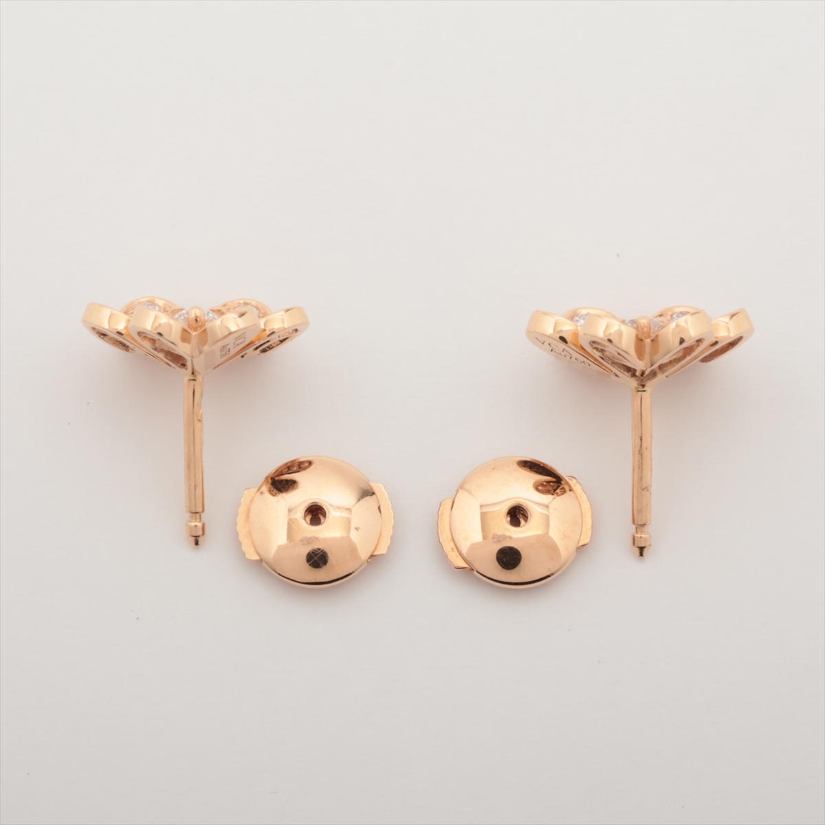 ヴァンクリーフ&アーペル フリヴォル ミニ ダイヤ ピアス 750(YG