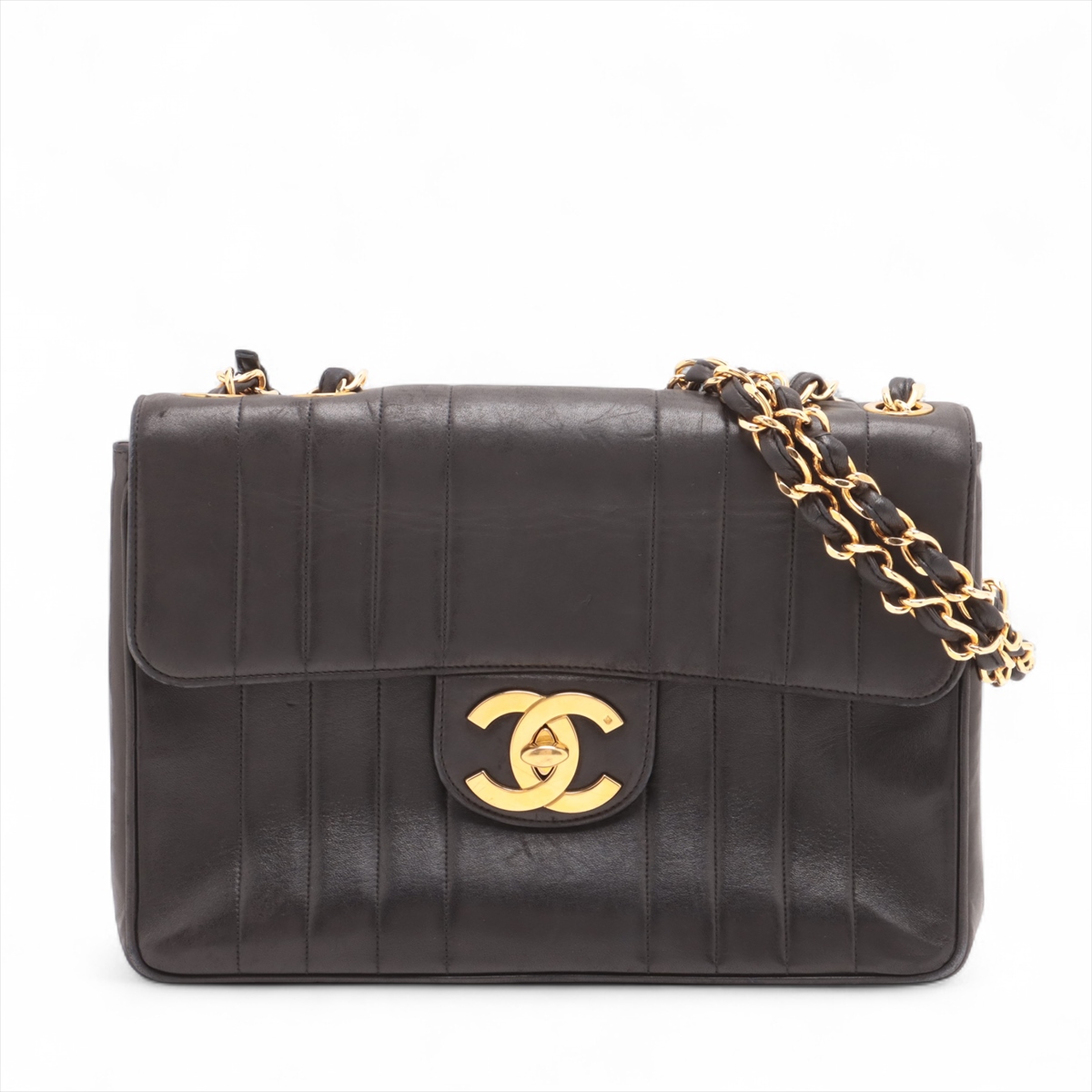 シャネル マドモアゼル ラムスキン バッグ CHANEL マドモアゼル シングルフラップシングルチェーン 22 1995