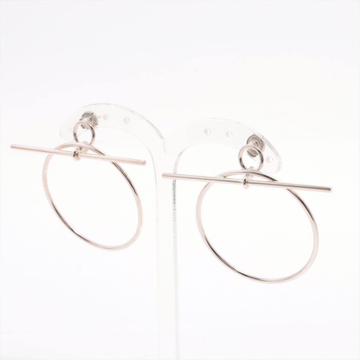 エルメス ループ ミディアム ピアス(両耳用) 925 11.5g シルバー