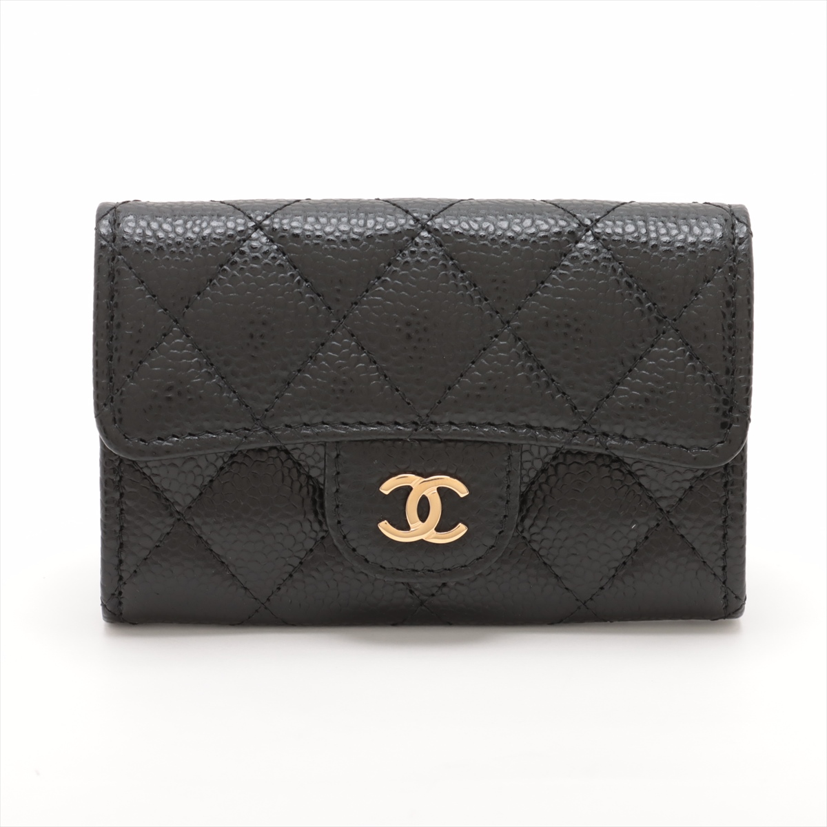 CHANEL - シャネル マトラッセ カードケース 名刺入れ キャビア
