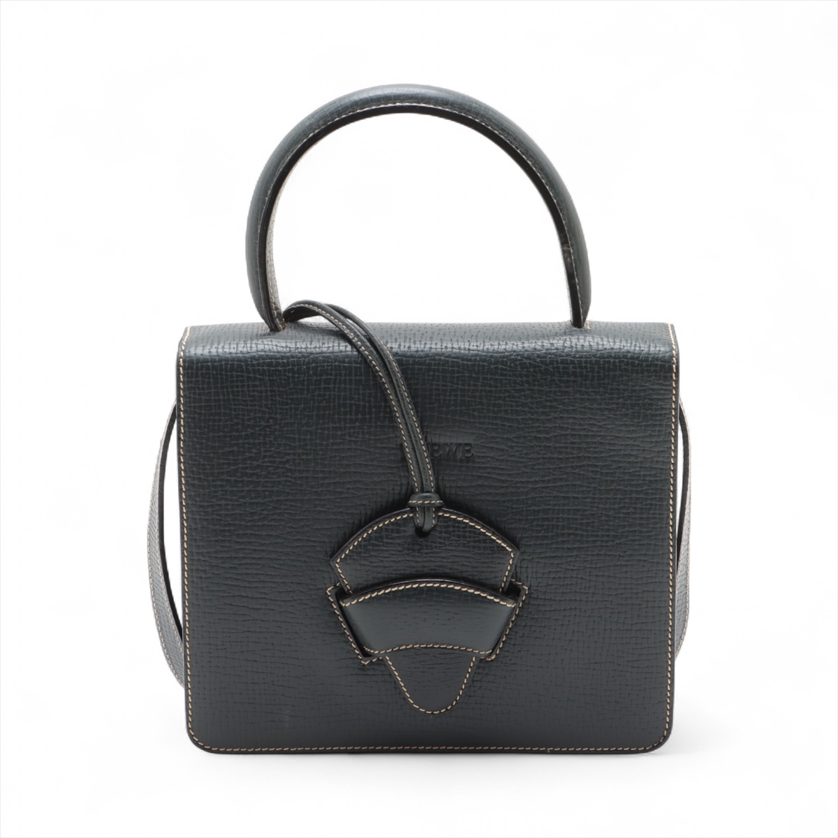 ロエベ バルセロナ スモールバッグ ブラック【sale】 LOEWE ロエベ バルセロナ ハート スモール バッグ