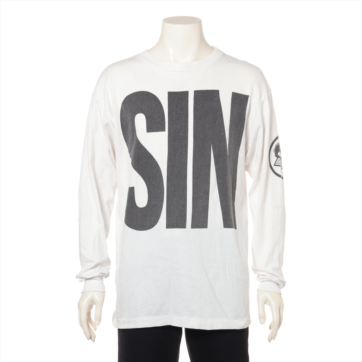 セントマイケル ロンT Tシャツ ホワイト タグ付き 美品 セントマイケル SAINT Mxxxxxx PINK HEART Long sleeve T-shirt