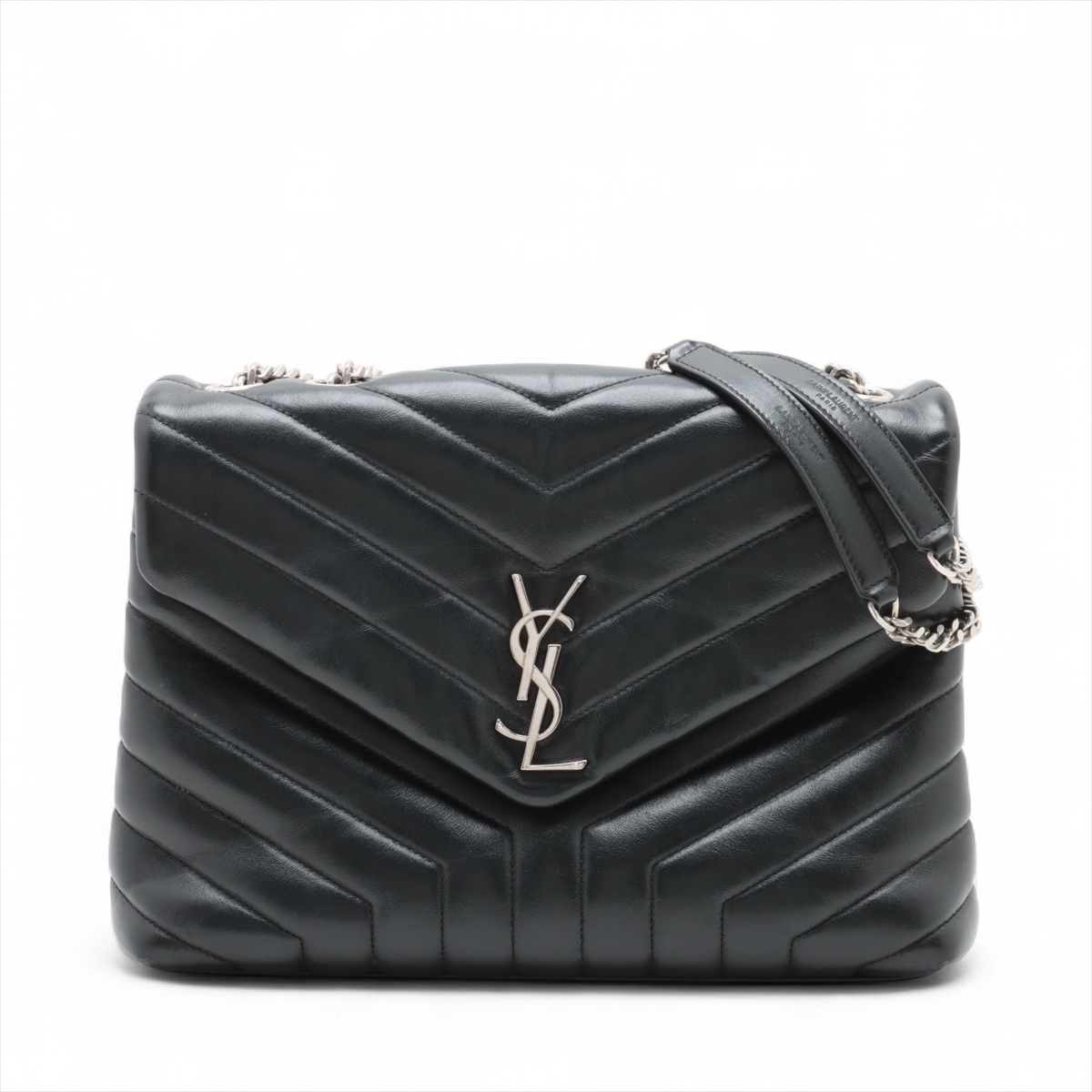 正規店買付【サンローラン】ブラックミディアム ルル バッグ LOULOU ミディアム（マテラッセラムスキン） | Saint Laurent