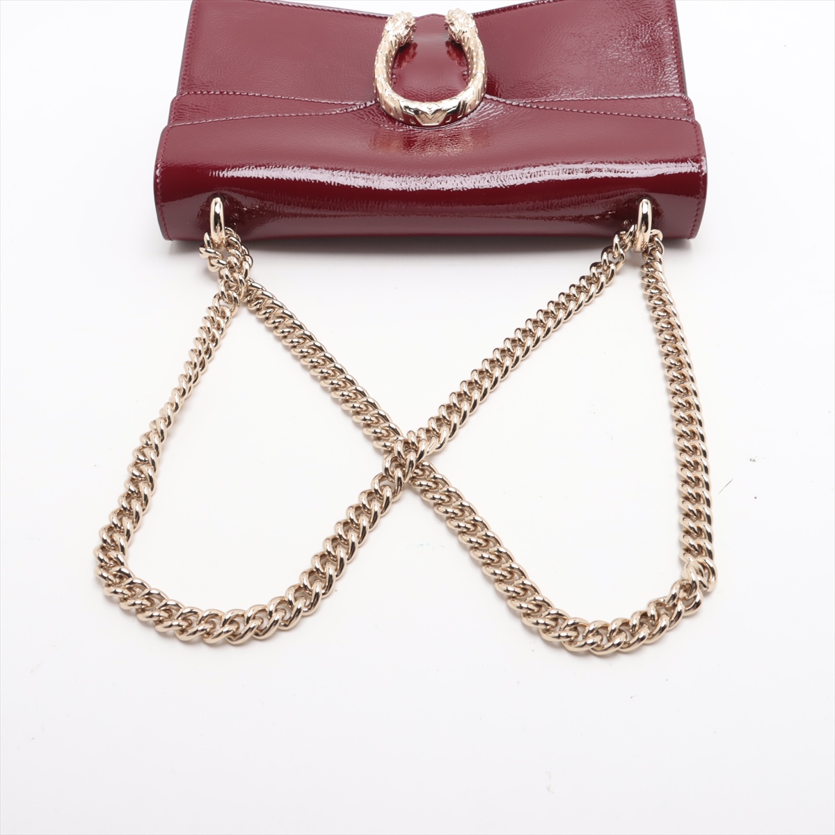 新作☆【GUCCI】パテントレザーのミニディオニュソスバッグ グッチ ディオニュソス パテントレザー チェーンショルダー