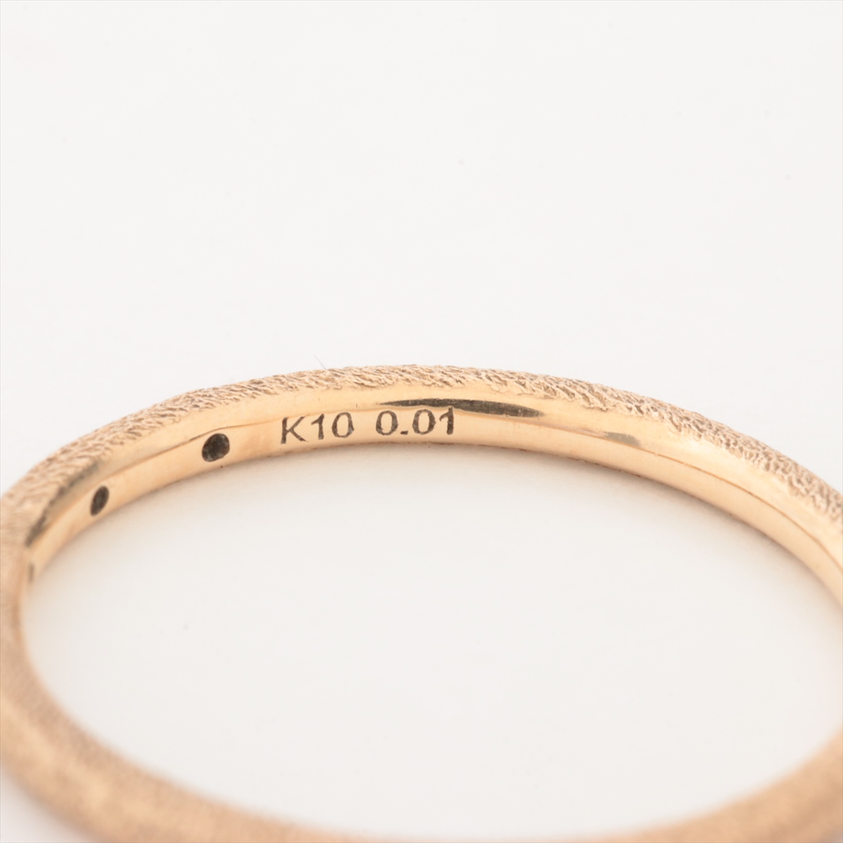 エテ ダイヤ リング K10(YG) 0.8g 0.01 A3752535｜中古ブランド