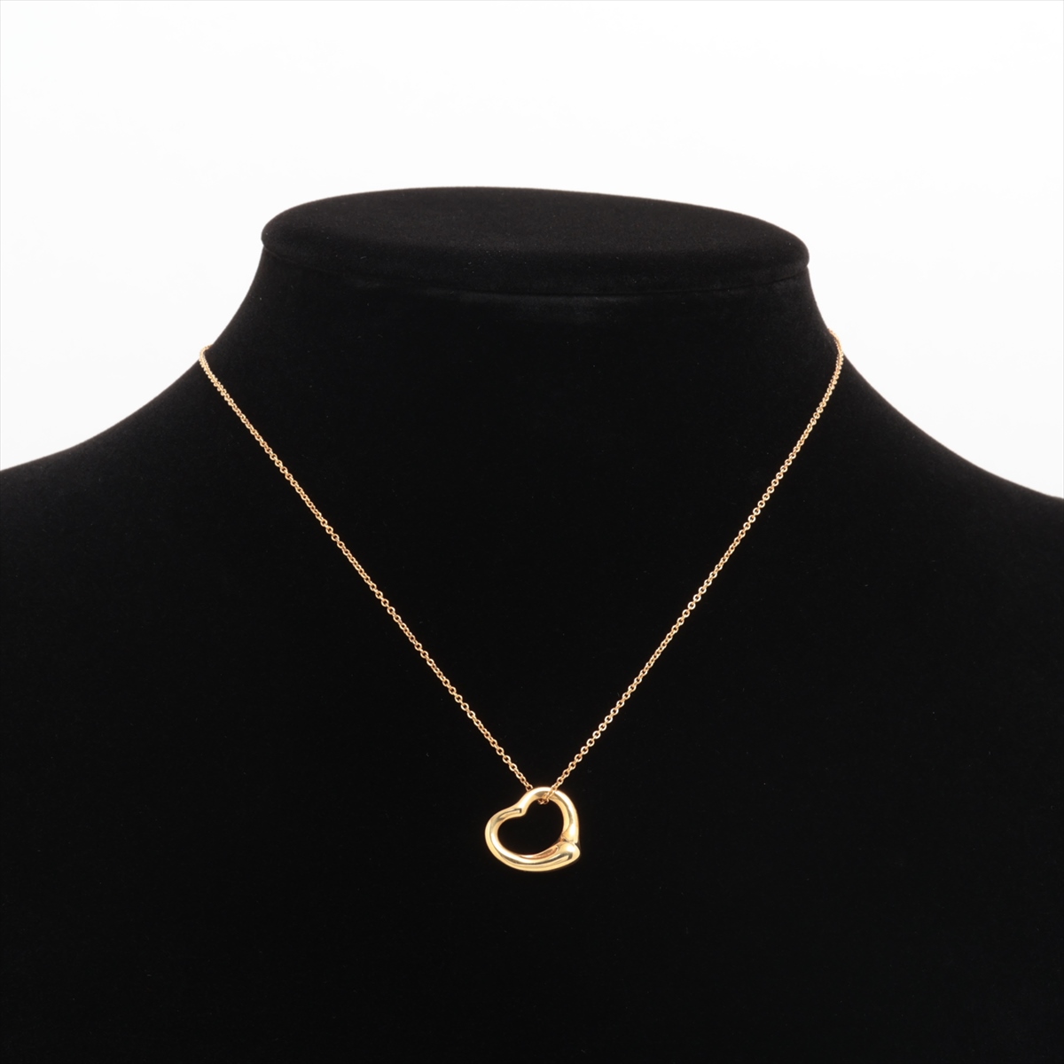 ティファニー TIFFANY＆CO オープンハートネックレス 750YG