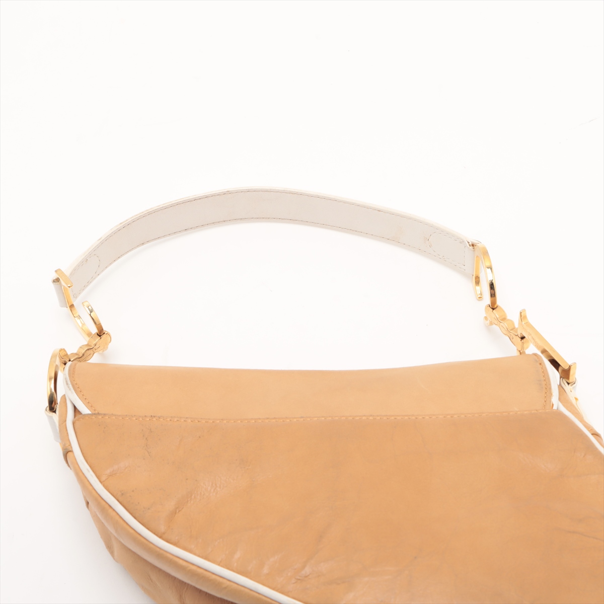☆Christian Dior☆ブラウン レザー ショルダー バッグ