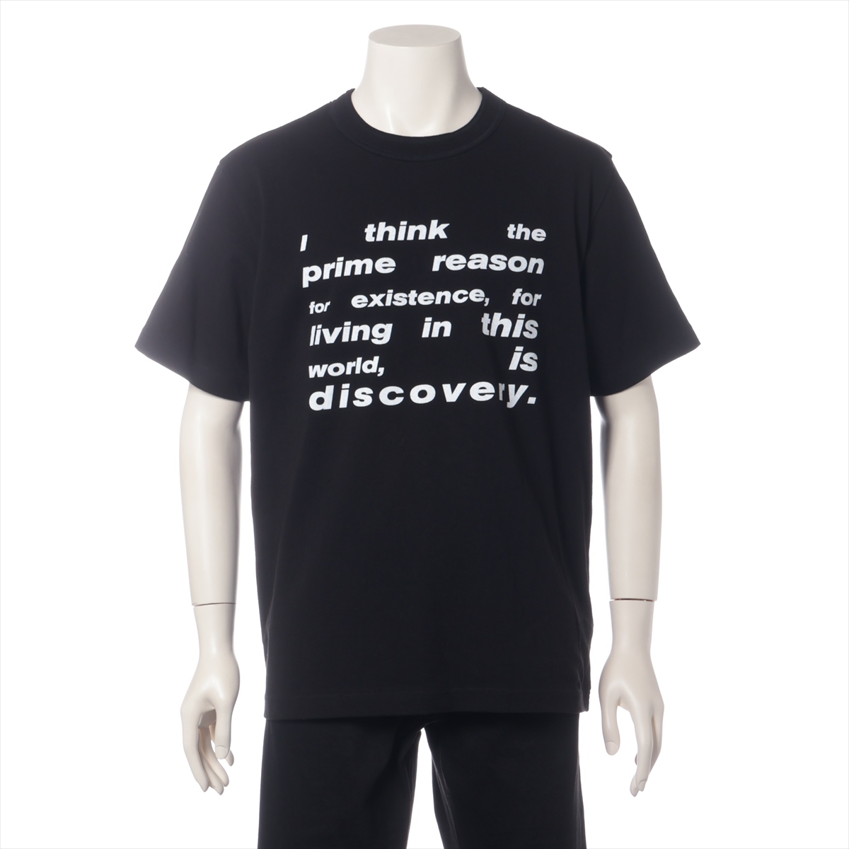 サカイ 25年 コットン Tシャツ 3 メンズ ブラック 25-0920S