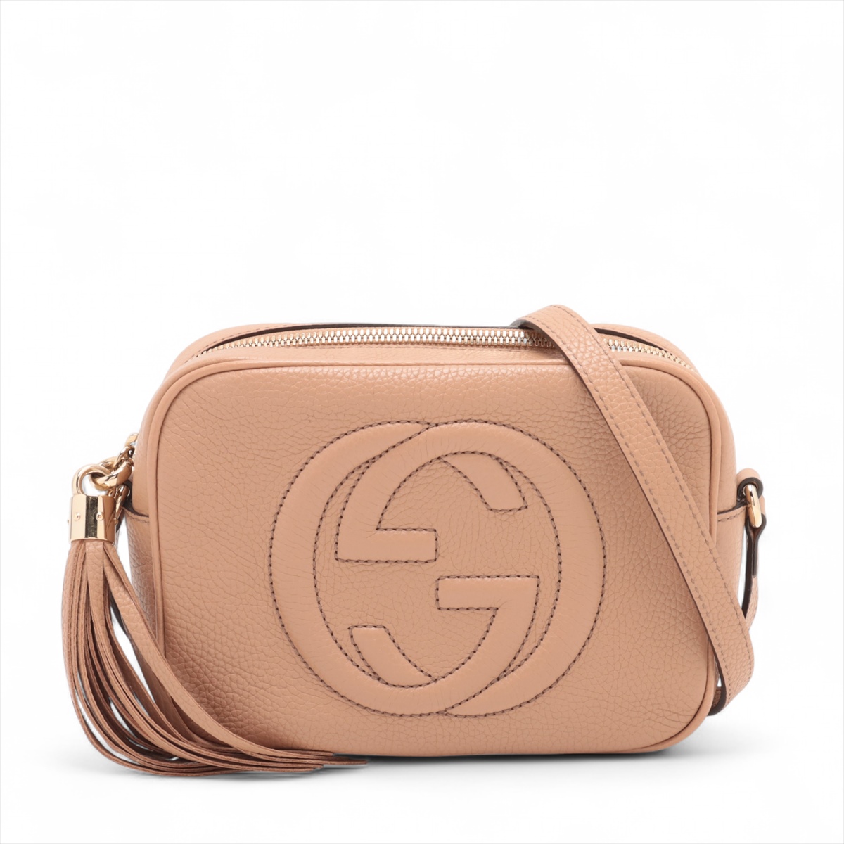 グッチ GUCCI ソーホー ショルダーバッグ レザー ブラック