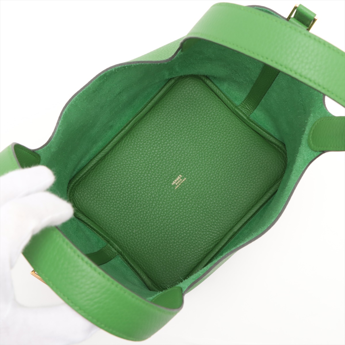 【Vert Yucca × ゴールド金具】HERMES ピコタンロック 22 MM ピコタン エルメス ピコタンロック PM クレマンス ヴェール
