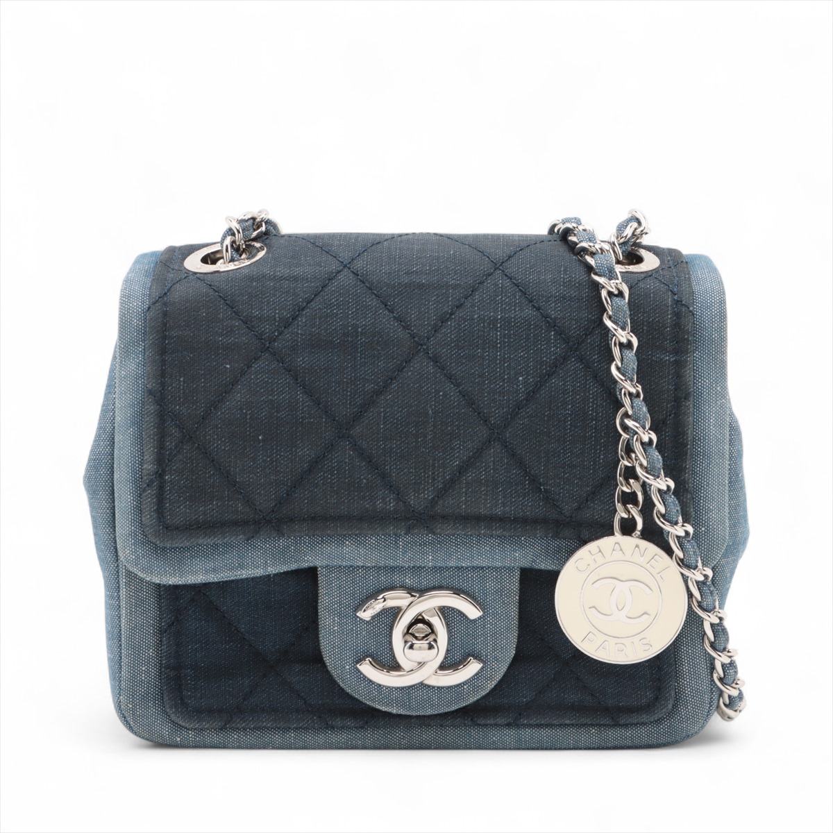 デニムが可愛い♪【CHANEL】マトラッセ ミニフラップ デニム シャネル ミニマトラッセ デニム シングルフラップ シングル