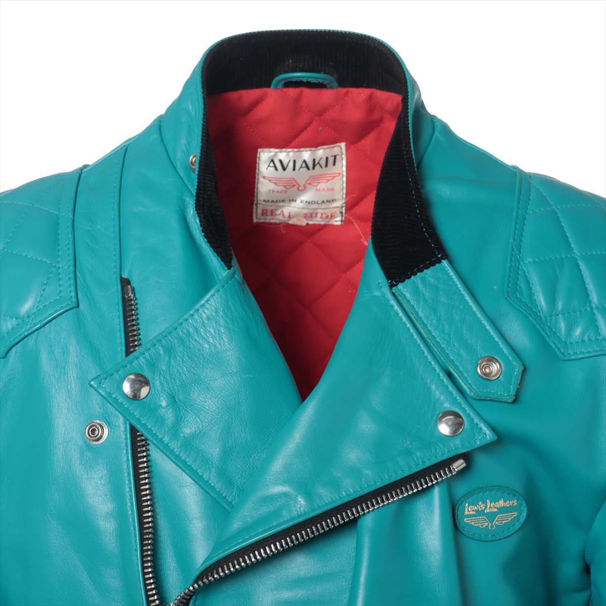 ●ヴィンテージ　ルイスレザー GTモンザ　ターコイズ ヴィンテージ ルイスレザー Lewis leather GTモンザ 70s 青羽