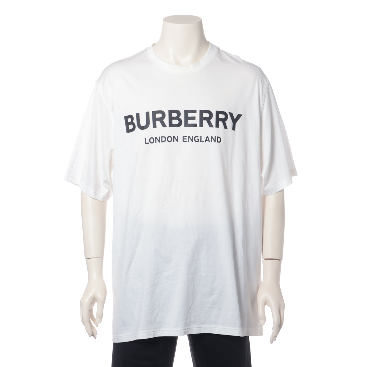 バーバリー ティッシ期 コットン Tシャツ XS メンズ ホワイト