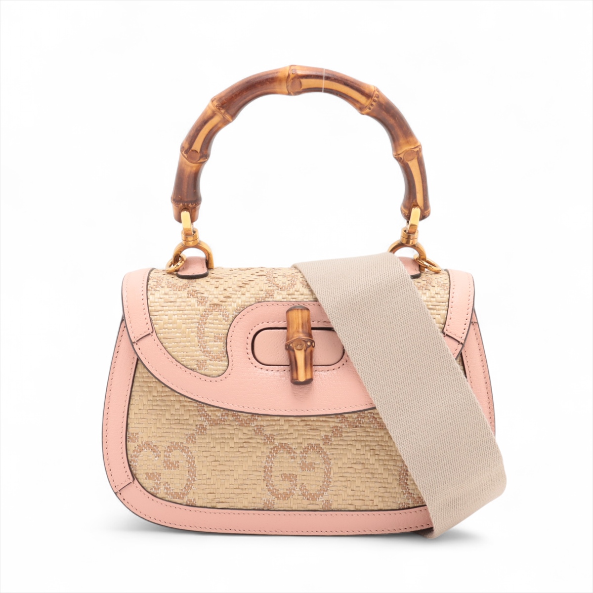GUCCI トートバッグ　バンブー　ストローバッグ お買い得商店街 セール GUCCI トートバッグ ストローバッグ