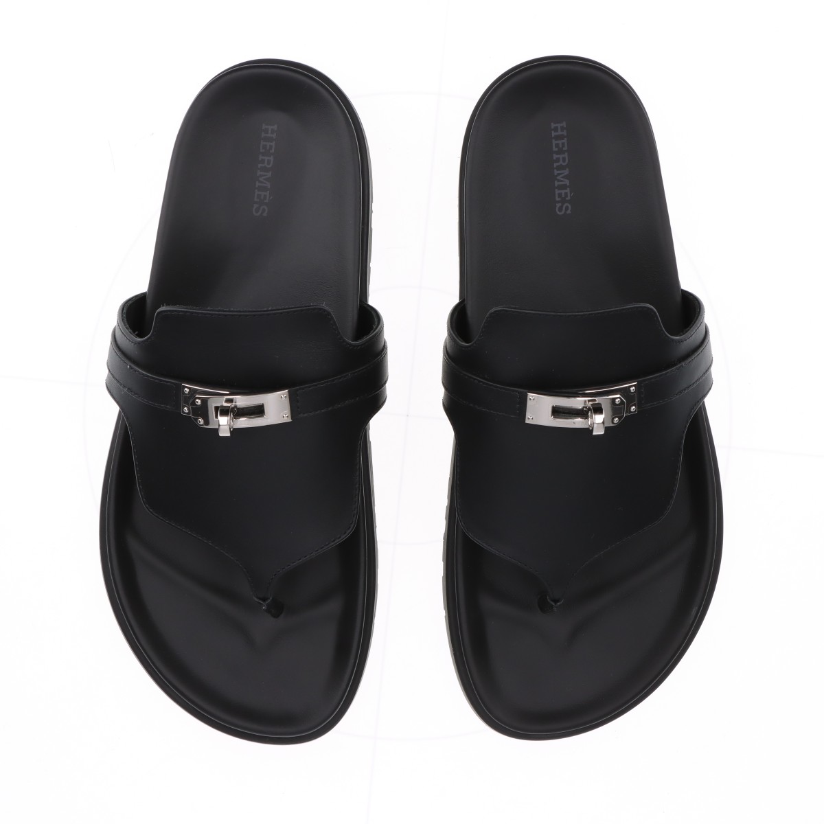 ★SO BLACK ケリー金具★【HERMES】サンダル ≪ガルリエル≫ HERMES - 新品⭐︎エルメス ケリー サンダル ブラック サイズ36