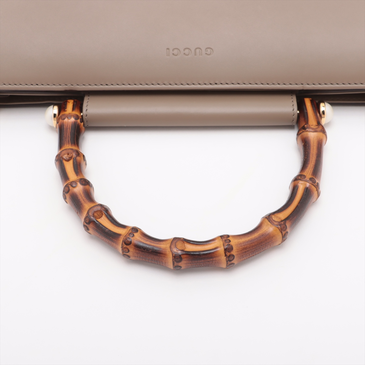 GUCCI グッチ バンブー レザー 2way バニティバッグ ショルダー