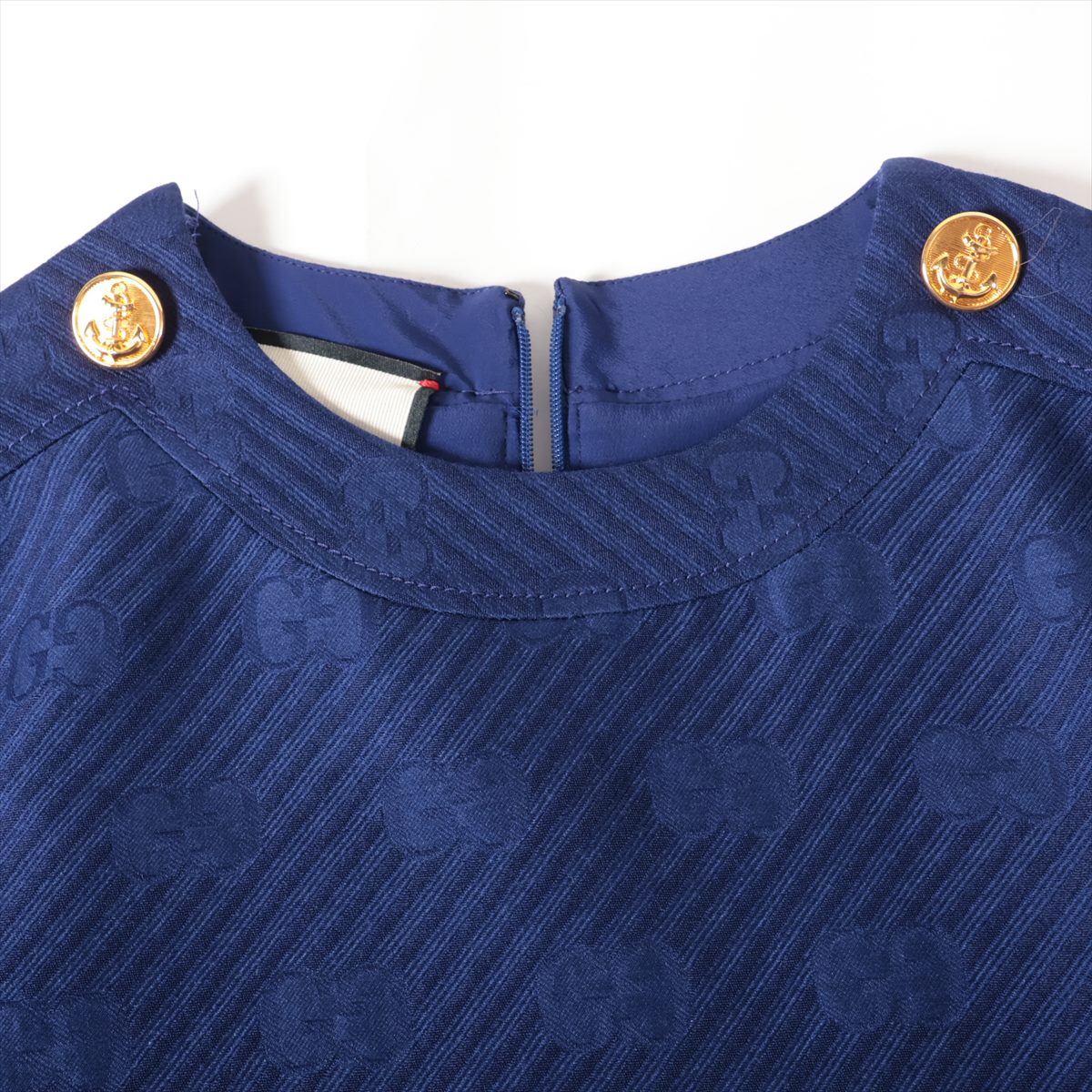 人気商品、GUCCI、ダークネイビー ワンピース 6サイズ GUCCI