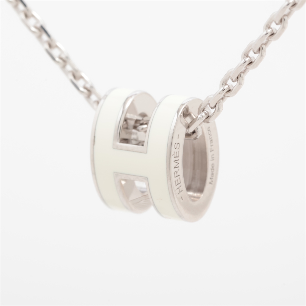 エルメス コルH ネックレス GP×リザード ゴールド A3771013