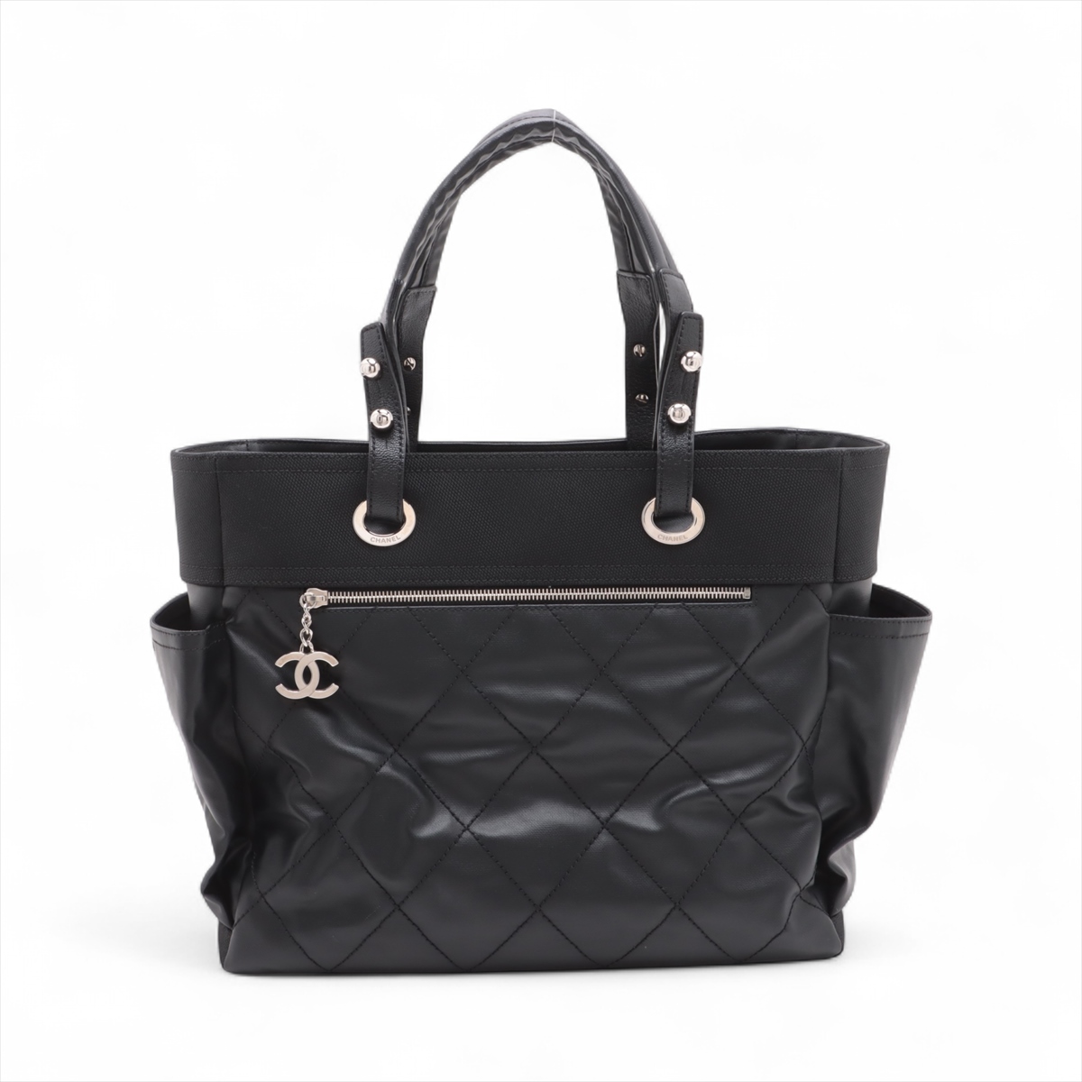 シャネル パリビアリッツ バッグ チャーム ココマーク シルバー メタル CHANEL/シャネル ココマーク バッグ チャーム パリビアリッツ